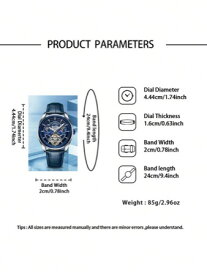 [ お取寄商品 7から10営業日程度でお届け予定 ] 腕時計 メンズ 機械式 ビジネス用腕時計 防水 トゥールビヨン機能つき空洞デザイン ラグジュアリーな腕時計