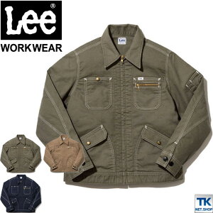 Lee �W�b�v�A�b�v �W���P�b�g ���f�B�[�X �u���]�� WORKWEAR �X�g���b�`�_�b�N ���[ ZIP-UP JACKET �{���}�b�N�X �t�� �H�~ ���� bm-lwb03002