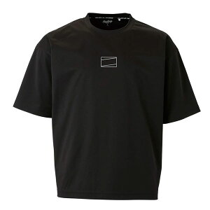 野球 ウィンドシャツ 半袖 メンズ レディース 丸首 ローリングス Rawlings 防風 撥水 吸汗速乾 クルーネック ビッグシルエット 軽量 ウインドブロック ベースボールシャツ AOS15S04