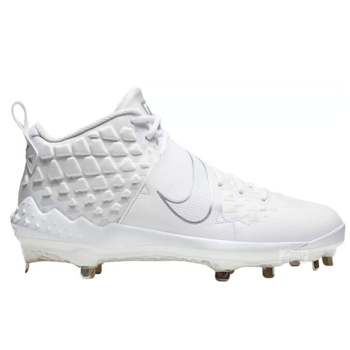 楽天市場 ナイキ Nike 野球 スパイク フォースズーム トラウト6 At3464 100 Force Zoom Trout 6 一般用 大人用 金具 スパイク 輸入 ホワイト スポーツアクト