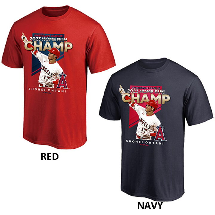楽天市場】野球 Tシャツ 大谷翔平 AL ホームラン王獲得記念Tシャツ 