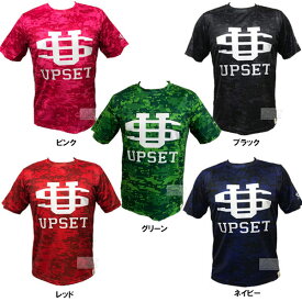 アップセット upset 半袖シャツ Tシャツ 野球 大学野球 社会人野球 草野球 大人 一般 大学生 高校生 ピンク レッド ネイビー ブラック グリーン