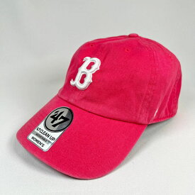 47 キャップ ボストン・レッドソックス レディース クリーンナップ B ロゴ CLEAN UP 帽子 メジャーリーグ ブランド