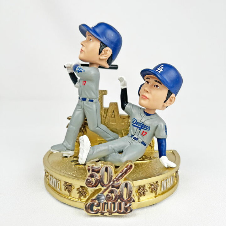 楽天市場】50/50 大谷翔平 バブルヘッド人形 盗塁 ホームラン 