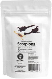【マラソン期間中店内全品P最大15倍！】 ジェイアールユニーク JR Unique Chocolate coated scorpions チョコレートサソリ 昆虫食 加熱処理 高温で乾燥 オーガニックフード TIU2006