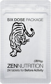 【ポイントアップ中！】 ゼンニュートリション ZEN NUTRITION BEFORE トラ 24粒 6個セット 活動前 自然派サプリメント 180080