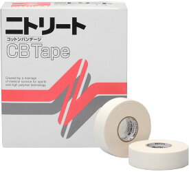 【12/15 ポイント最大15倍！】 ニトリート NITREAT CBテープ 19mm×12m 16巻 テーピング 非伸縮 手切れ性あり スポーツ 関節 固定 可動域制限 応急処置 作業性 持続性 体皮膚刺激性 CB19