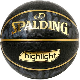 【ポイントアップ中！】 SPALDING スポルディング バスケット ゴールドハイライト 5号球 84525J