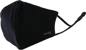 【10/24 20時から ポイント最大10倍!】 洗える抗菌マスク WarmFit MASK ウォームフィットマスク 小さめサイズ ブラック FMW01BK1S