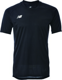 【7/11 2時まで ポイント最大15倍！】 ニューバランス New Balance サッカー ゲームシャツ メンズ トップス 半袖 フットボール ユニフォーム ワンポイントロゴ シンプル 試合 練習 トレーニング フィットネス 部活 クラブ チーム 男性 JMTF0486 BK