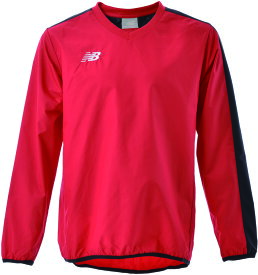 【7/11 2時まで ポイント最大15倍！】 ニューバランス New Balance サッカー ピステジャケット メンズ ジャケット ピステシャツ 長袖 ピステ ぴすて スポーツウェア 防寒 保温 練習 アップ 移動 合宿 トレーニングウェア フットサル JMTF9405 RED