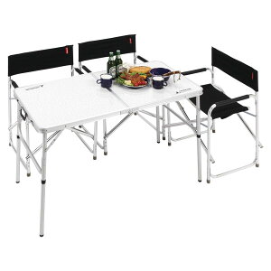 【10/24 20時から ポイント最大10倍!】 キャプテンスタッグ CAPTAIN STAG アウトドア ラフォーレアルミツーウェイテーブル アジャスター付 〈M〉120×60cm UC0510