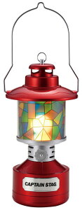 【10/24 20時から ポイント最大10倍!】 キャプテンスタッグ CAPTAIN STAG アウトドア ツインライト LEDランタン ステンドグラス風シート付 レッド UK-4032 照明 ライト ランタン防災 停電対策 防災グ