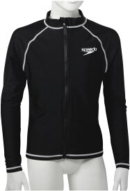 【12/3 20時から ポイント最大15倍！】 スピード Speedo スイミング ジュニアロングスリーブアクアシャツ ラッシュガード ボーイズ ガールズ キッズ 熱中症対策 スイムウェア プール UVカット 水遊び 長袖 夏 紫外線対策 SD65J17 K