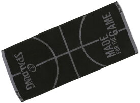 【ポイントアップ中！】 スポルディング SPALDING バスケット ジャカードタオル ボールモチーフ ブラック 抗菌防臭 吸水 今治産 バスケットボール ギフト プレゼント 贈り物 高品質 スポーツタオル 化粧箱入り 卒団 卒部 SAT211110