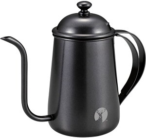 【10/24 20時から ポイント最大10倍!】 キャプテンスタッグ CAPTAIN STAG アウトドア アルゴ 珈琲ドリップ ポット LF110 700 ブラック UW3542