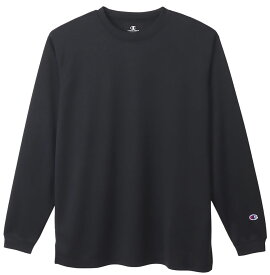 【ポイントアップ中！】 Champion チャンピオン ロングスリーブTシャツ メンズ LONG SLEEVE T－SHIRT 長袖 トップス 無地 吸汗速乾 抗菌防臭 バスケ チーム 部活 練習 トレーニング 男性 C3XS491 090