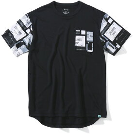 【ポイントアップ中！】 SPALDING スポルディング バスケット Tシャツ デジタルコラージュポケット SMT23011 1000