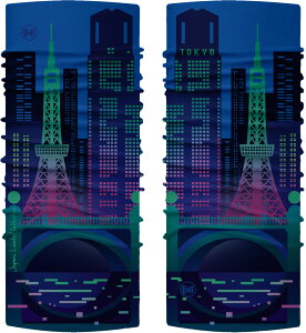 【10/24 20時から ポイント最大10倍!】 バフ BUFF アウトドア JP ORIGINAL TOKYO NIGHTS GREEN ランニング ジョグ 東京タワー 運動 フィットネス サイクリング ジム UVカット 多機能 ネックカバー 553270