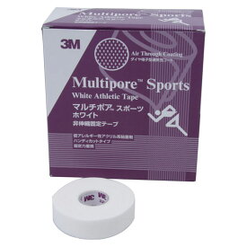 【ポイントアップ中！】 3M スリーエム マルチポア スポーツ ホワイト非伸縮固定テープ 16 個入 298019