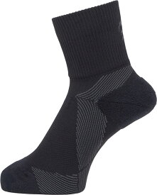 【7/18 ポイント最大10倍！】 シースリーフィット C3fit アーチサポート クォーターソックス ボディーケア 靴下 くつ下 ソックス テーピング構造 かかとつま先パイル仕様 衝撃吸収 リサイクル素材 メンズ レディース GC23301 BK