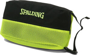 【10/24 20時から ポイント最大10倍!】 スポルディング SPALDING バスケット シューズバッグ ブリーズ ブラック×ライムグリーン 42-005LG バッシュ シューズケース バスケットボールシューズ バッ