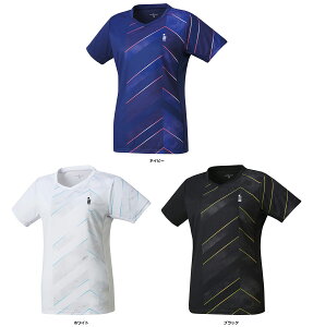 【10/18 まで ポイント最大15倍!】 ゴーセン GOSEN テニス レディースゲームシャツ 半袖ゲームシャツ Tシャツ ショートスリーブ 部活 チーム クラブ 吸汗速乾 日本ソフトテニス連盟 日本バドミ