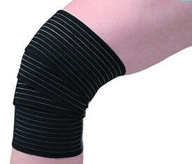 【12/15 ポイント最大15倍！】 フィノア Finoa サポートラップ ニー ブラック サポーター 膝 ひざ 太もも テーピング 固定 圧迫 怪我予防 トレーニング ジム 部活 伸縮 ストレッチ 洗濯 さぽーたー 334