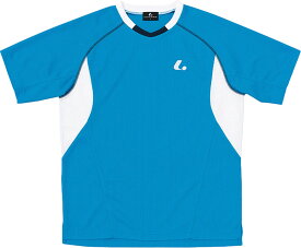 【ポイントアップ中！】 LUCENT ルーセント テニス Uni ゲームシャツ 襟なし ブルー XLH3037
