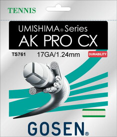 【4/20 全品ポイント10倍！】 GOSEN ゴーセン テニス 硬式テニス ガット UMISHIMA AK PRO CX 17 ナチュラル TS761NA