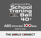 【ポイントアップ中！】 ザ ワールド コネクトtheworldconnec 卓球 スクール トレーニングボール 40＋ 100個入り 卓球ボール 練習球 トレ球 部活 DV010
