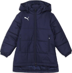 【10/30 ポイント最大10倍】 プーマ PUMA サッカー ベンチジャケット JR ジュニア キッズ アウター ベンチコート 中綿 防寒 保温 チーム 練習 トレーニング クラブ活動 スポーツ観戦 大会 レジャ