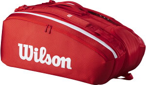 �y�|�C���g�A�b�v���I�z �E�C���\�� Wilson �e�j�X SUPER TOUR WILSON RED 15PK 2025 RED WR80366010