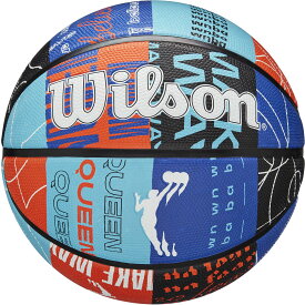 【2/14から ポイント最大15倍！】 ウイルソン Wilson バスケット WNBA HEIR DNA バスケットボール ブルー/オレンジ 6号球 フープ ケイジャー 屋外 女子 中学生 高校生 大学生 一般 ラバー 部活動 クラブ 3009201XB6