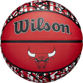 【11/11 2時まで ポイント最大13倍！】 ウイルソン Wilson バスケット NBA TEAM GRAFFITI バスケットボール CHI BULLS 7号球 シカゴ ブルズ 男子用 中学 高校 大学 社会人 一般 部活動 サークル 4024505XB7