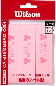 �y�|�C���g�A�b�v���I�z �E�C���\�� Wilson �e�j�X PRO OVERGRIP 3PK SMU BEAR �s���N 3�{���� �O���b�v�e�[�v �I�[�o�[�O���b�v �����ւ� ���� �N���u���� �T�[�N�� WR84498080