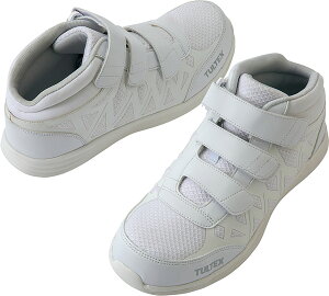 【10/30 ポイント最大10倍】 タルテックス TULTEX セーフティシューズ 面ファスナー スニーカー 超軽量 ミドルカット 安全靴 飲食店 工場 食品 厨房 作業靴 滑りにくい メンズ 男性 レディース