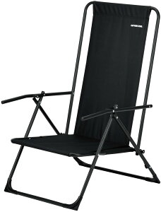 【10/24 20時から ポイント最大10倍!】 キャプテンスタッグ CAPTAIN STAG アウトドア グラシア リクライニングロッドチェア ブラック UC1903