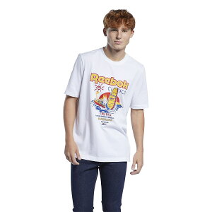 ● Reebok (リーボック) クラシックス Tシャツ / Classics T-Shirt メンズスポーツウェア 半袖シャツ メンズ ホワイト 60569 GN3664