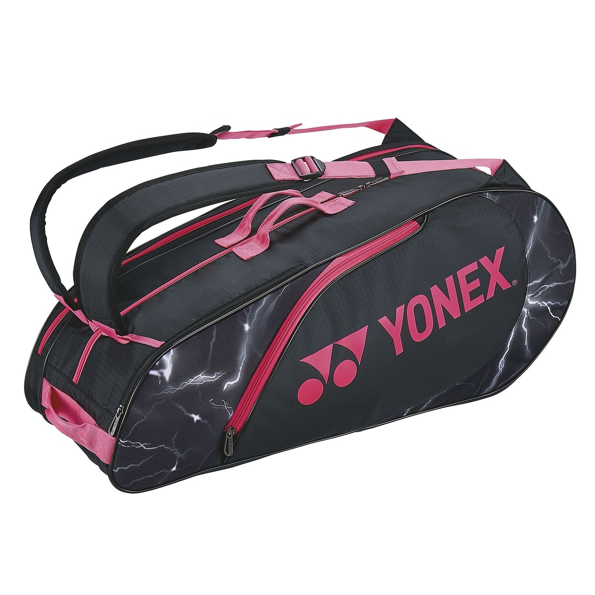 ヨネックス (YONEX) ラケットバッグ６ ラケットスポーツ バッグ ケース類 ブラック ピンク BAG2222R 181