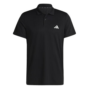 アディダス (adidas) Train Essentials Training Polo Shirt メンズスポーツウェア 半袖ベーシックポロシャツ メンズ ブラック/ホワイト BXH40 IB8103