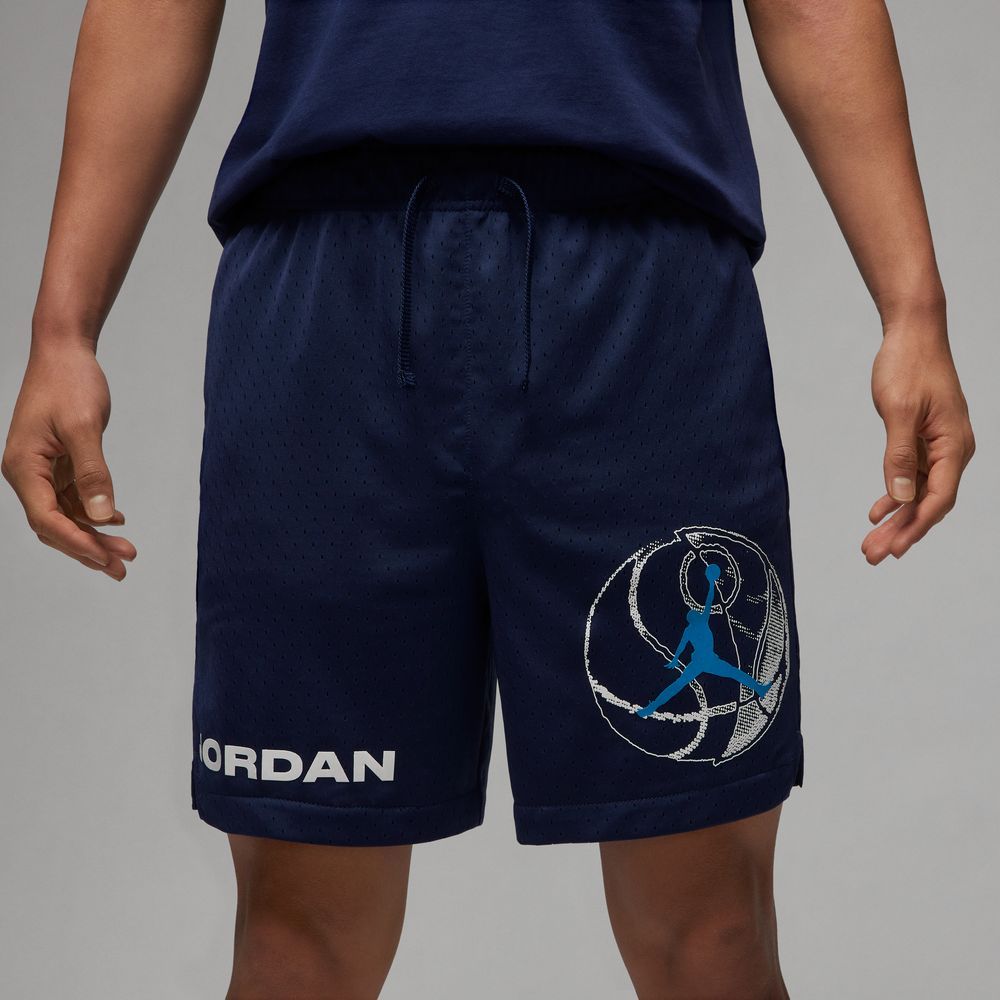 ナイキ (NIKE) ジョーダン DF SPRT BC HBR メッシュ ショート バスケットボール メンズ　プラクティスショーツ MIDNIGHT NAVY LASER BLUE BLACK DZ0570-410