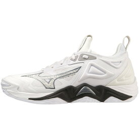 ミズノ (MIZUNO) WAVE MOMENTUM 3 バレーボール シューズ ローカット ホワイト×グレー×ブラック V1GA231251