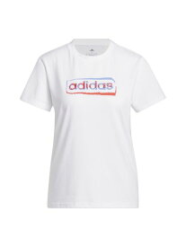 アディダス adidas W ESS リニア グラフィック Tシャツ トップス Tシャツ