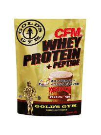 ゴールドジム GOLD'S GYM CFMホエイプロテイン+ホエイペプチド&ビタミンB ダブルチョコレート風味 900g プロテイン ホエイプロテイン