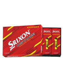 スリクソン SRIXON スリクソン　DISTANCE　イエロー　1ダース（12個入り） ボール ダースボール