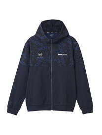 DESCENTE(デサント)S.F.TECH ロゴ総柄 バックロゴ フルジップフーディー