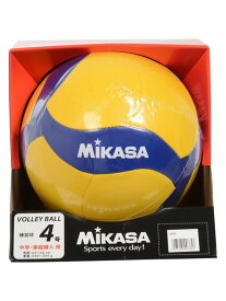 ミカサ MIKASA バレー4号 レクリエーション 縫い 黄/青 ボール 4号球