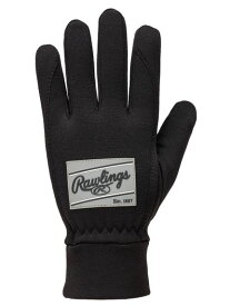 ローリングス Rawlings パッチロゴフリース手袋-ブラック/グレー アクセサリー・雑貨・小物 防寒アクセサリー