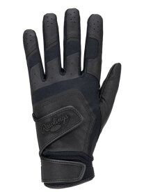 ローリングス Rawlings 両手用 ハイスクール ダブルベルト (ハイパーグリップ) - ブラック ウェアアクセサリー 手袋